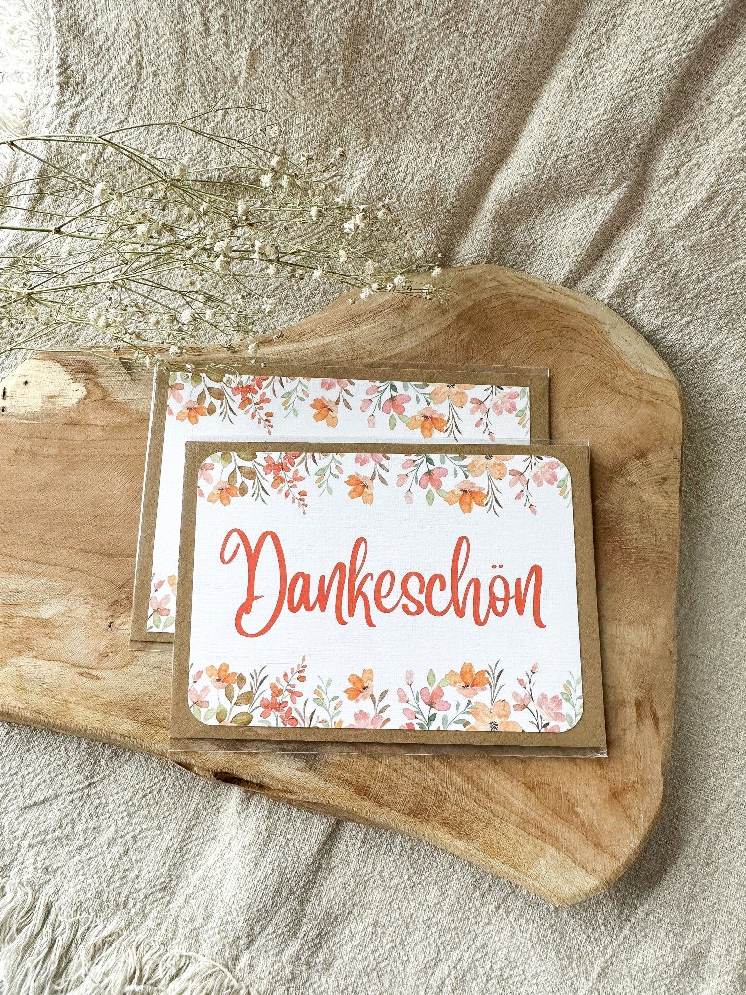 Postkarte "Dankeschön" inkl. Umschlag (A6) - Feenmanufaktur