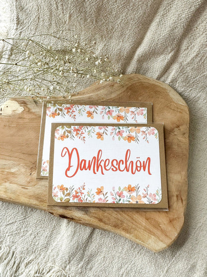 Postkarte "Dankeschön" inkl. Umschlag (A6) - Feenmanufaktur