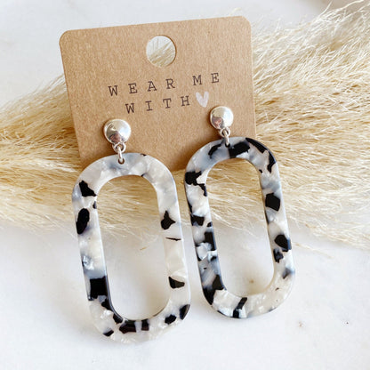 Super leichte Retro Ohrringe Leopard aus Resin Harz - Feenmanufaktur